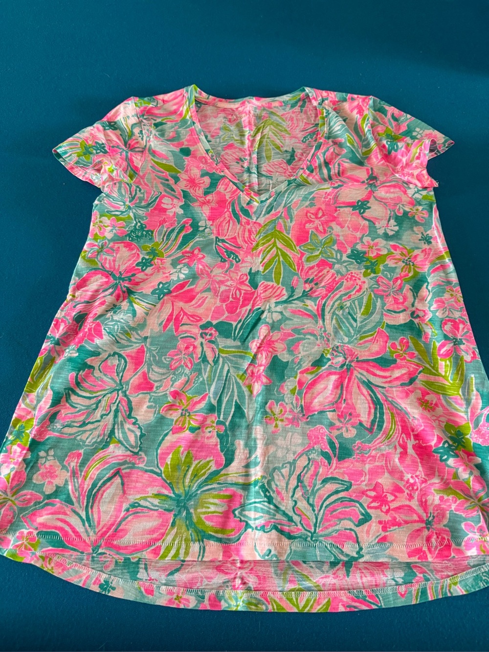 Lilly Pulitzer Etta V-Neck Top S